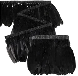 Factory Stock Goose Nagoire And Satinettes Feather Trim For Brazilian Carnival Decorations