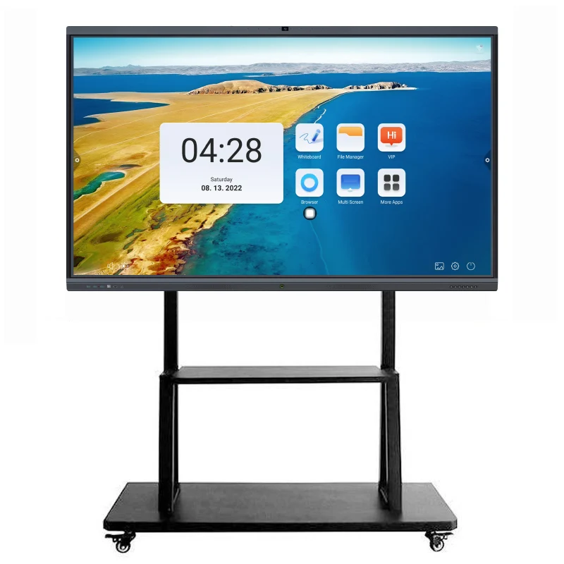 Pizarra Interactiva 4K Multi Points Infrared Touch Panel Interactive White Board Smart Whiteboard 55 65 75 86 98 100 110 Inch