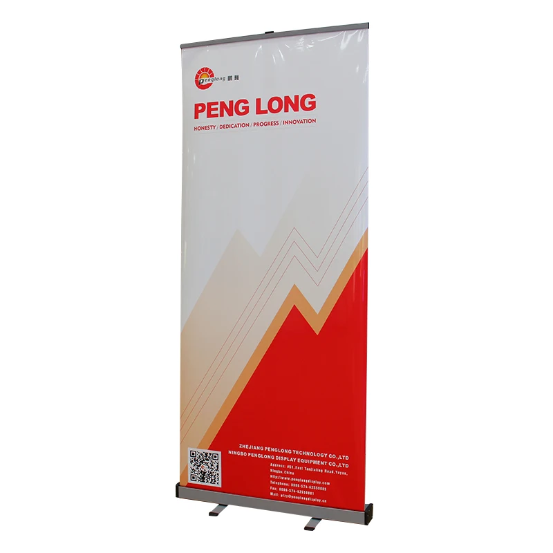 Economical Trade Show Roll Up Banner Stand for hotel lobby steel Roll Up Stand 200*80cm