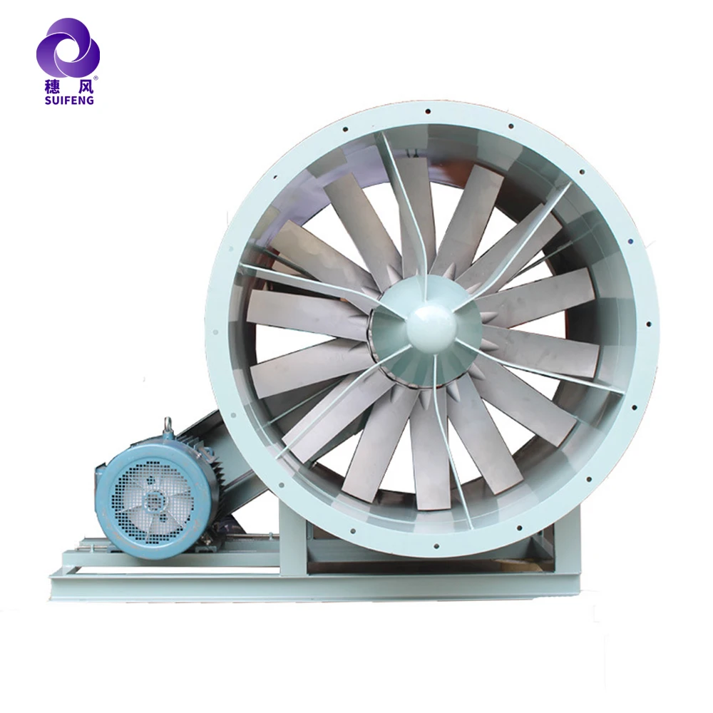 Hot sales industrial ventilation bifurcated fan axial flow fan air extractor for HVAC
