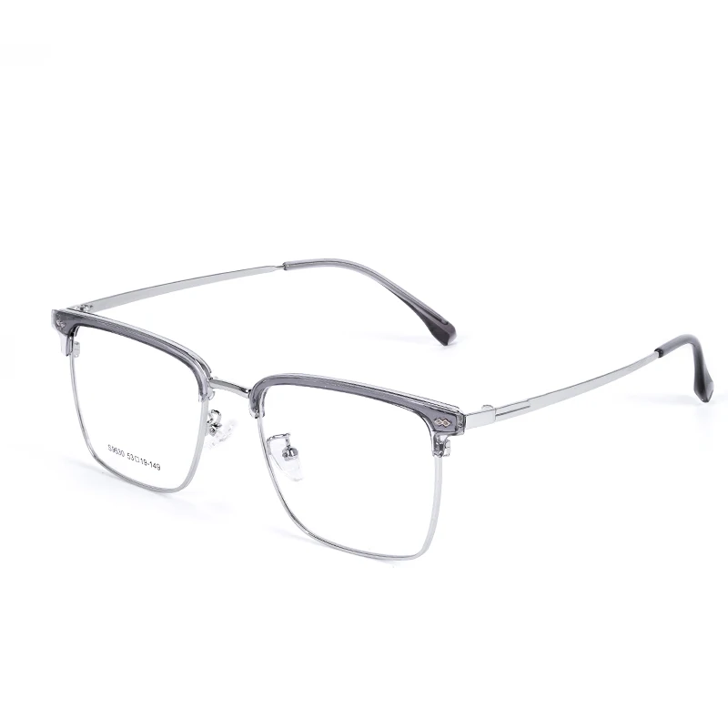 Optical Frames Fengchao Manufacturer Unisex Lightweight Flat Mirror Eyeglass Frames Fashionable Resin Alloy Glasses
