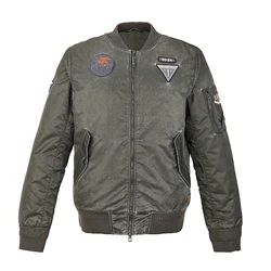 Windbreaker custom warm casual padded coat embroidered patches nylon men outerwear winter jacket waterproof bomber jacket men