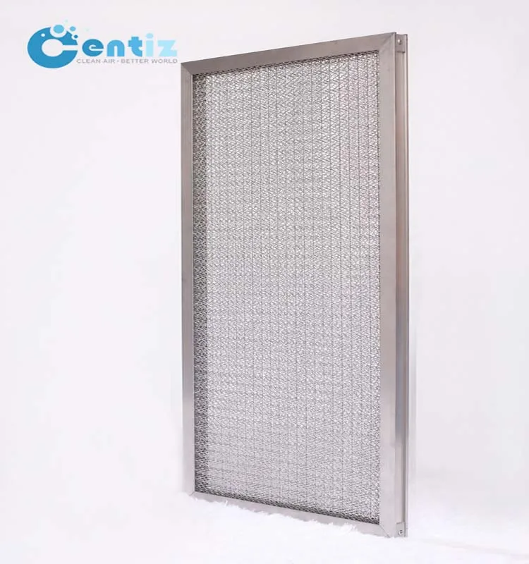 
Factory direct sale G4 Initial effect Economical washable panel metal aluminum mesh stainless steel air filter 