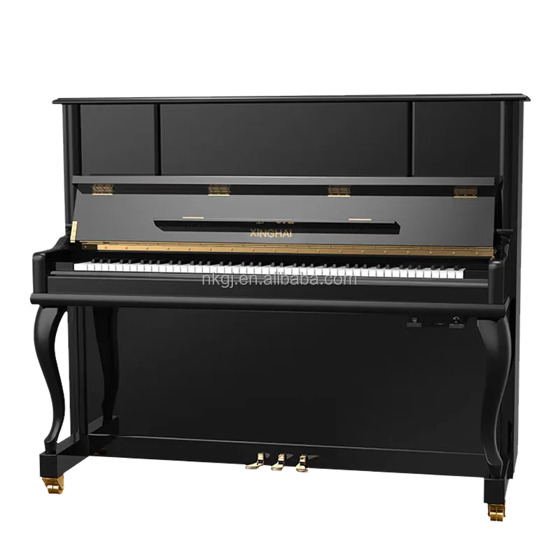 XU600 Classic Simple Popular Black Baking Varnish Mechanical Acoustic Real Upright Piano 88 Keys for Professional