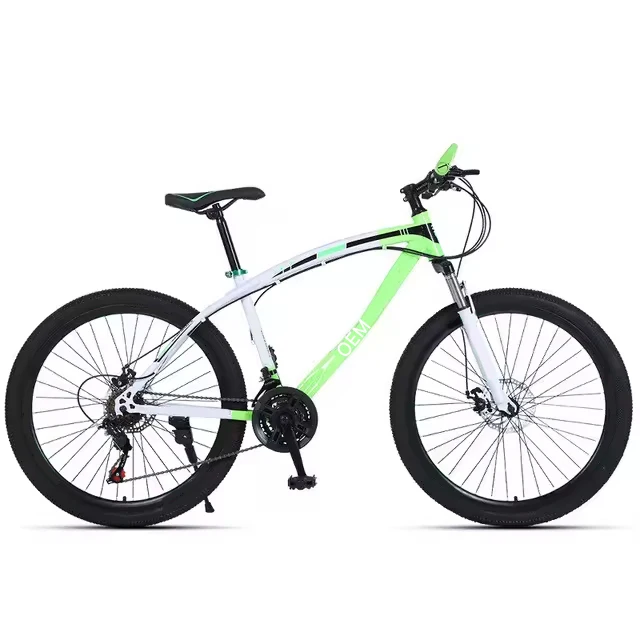High quality double disc brake Fitness shaping Aerobic exercise 21 speed mountainbikes 24 inch mountain cycle