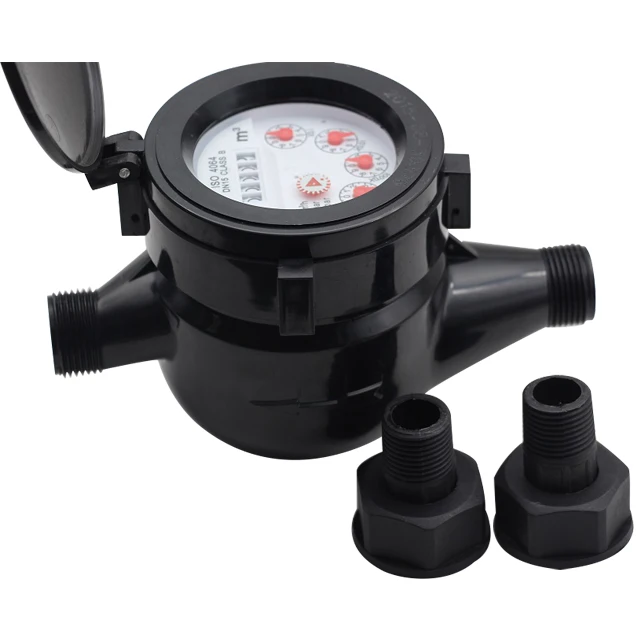 Iso 4064 Class B 20mm Inner Adjustment Device Multi Jet Dry Type Abs Plastic Cold Water Meter