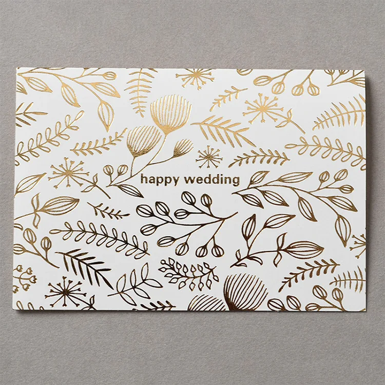 custom printing cheap price modern unique 9 pcs set rose gold letterpress luxury wedding card invitation