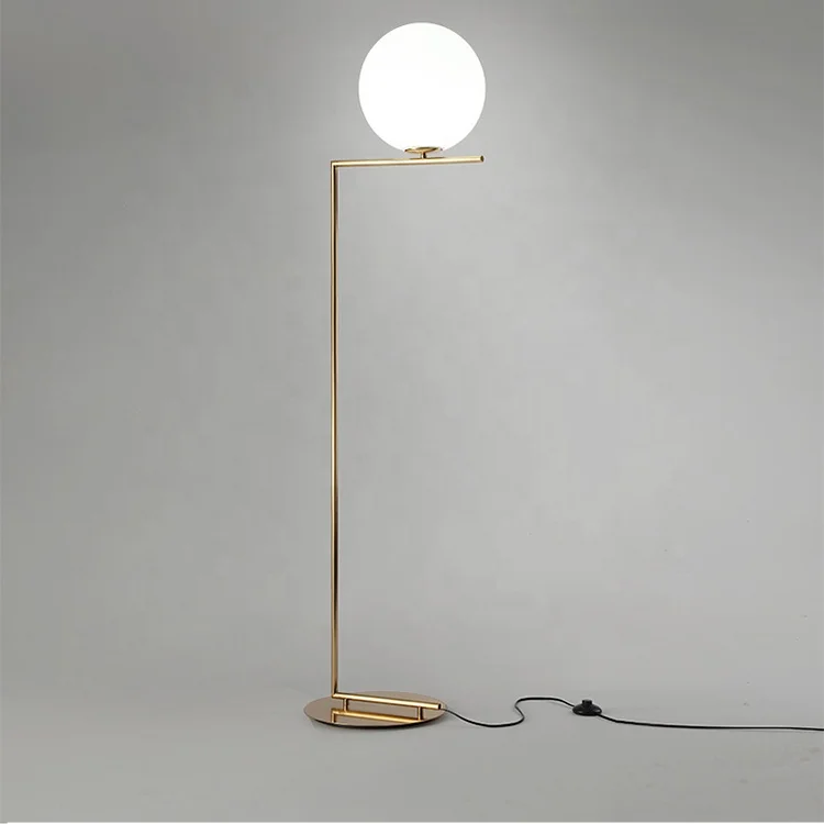 
Cheap New Brightness simple style glass ball E14 floor lamp 