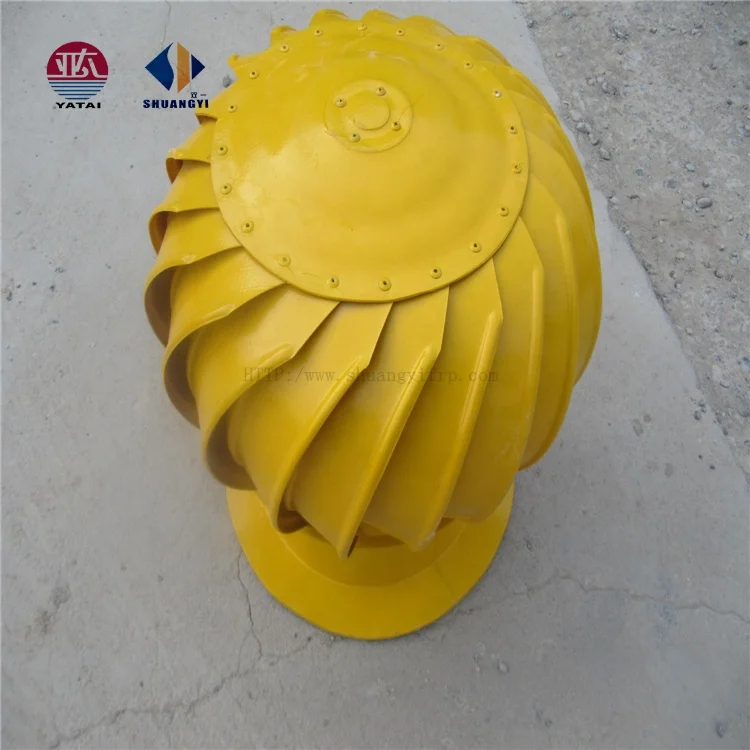 FRP Fiberglass Reinforced Plastic roof turbine ventilation fan/ roof turbo fan