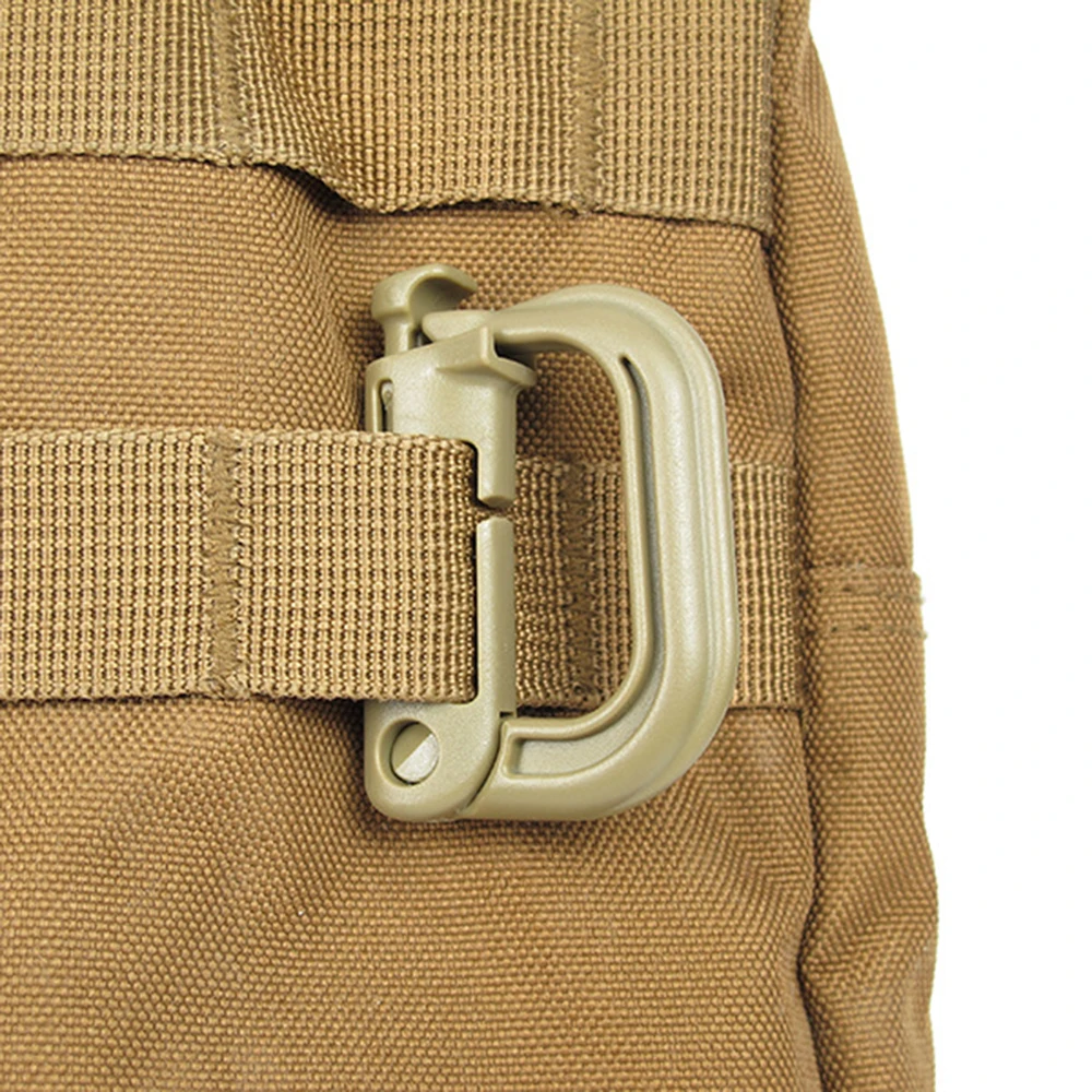 Tactical Molle Plastic Hook Carabiner Outdoor Hiking D-ring Quick Release Buckle Backpack Hooks Snap Clip Keychain