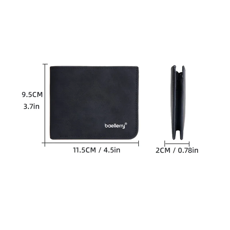 2024 New Nubuck PU Leather,Simple and Thin Cross Wallet For Men,Male Cheap Retro Casual Short Card holder Case,Coin Purse