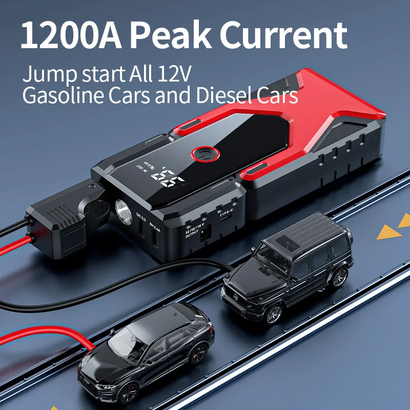 Jump starter 12V starter CARTED factory wholesale direct supply hot sales 16000mAh car Jump starter for 12V car