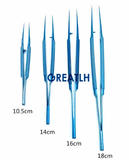 ophthalmic tweezer dental forceps medical clamp clip 16cm12cm10.5cm titanium curved teethless medical surgical tools