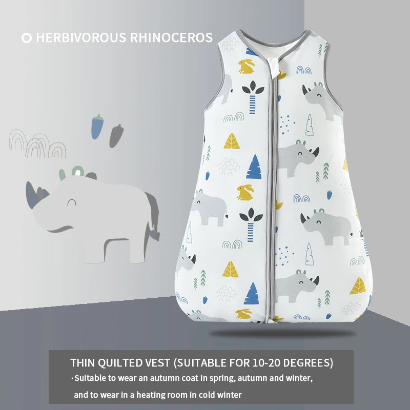 100% organic cotton newborn pajamas New spring autumn winter baby sleeping bags