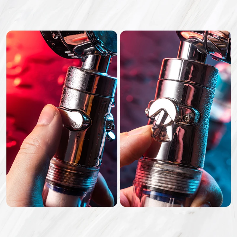 Multifunctional Abs Vitamin C Filter Water-saving Shower Head, White Shower Hand-held High-pressure Shower Head