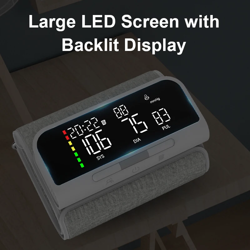 Household Medical Devices Blood Pressure BP Machine Electronic Sphygmomanometer Rechargeable Digital Blood Pressure Monitor