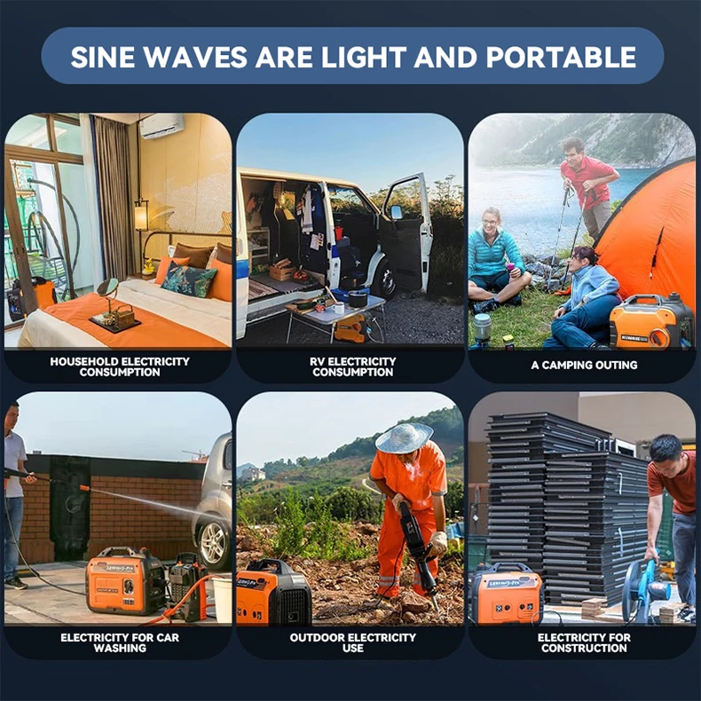 Gasoline Inverter generator 120V 240V 3KW 3.5KW 4.5KW Recoil starting 4 Stroke Petrol Generator Electric Alternator