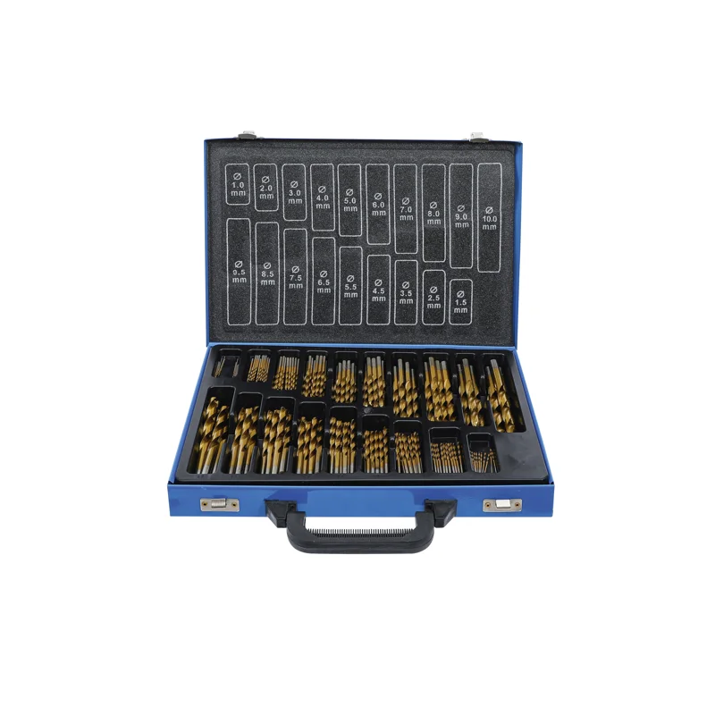 Ezarc Twist Drill Set  HSS  titanium nitrated  1 - 10 mm  170 pcs