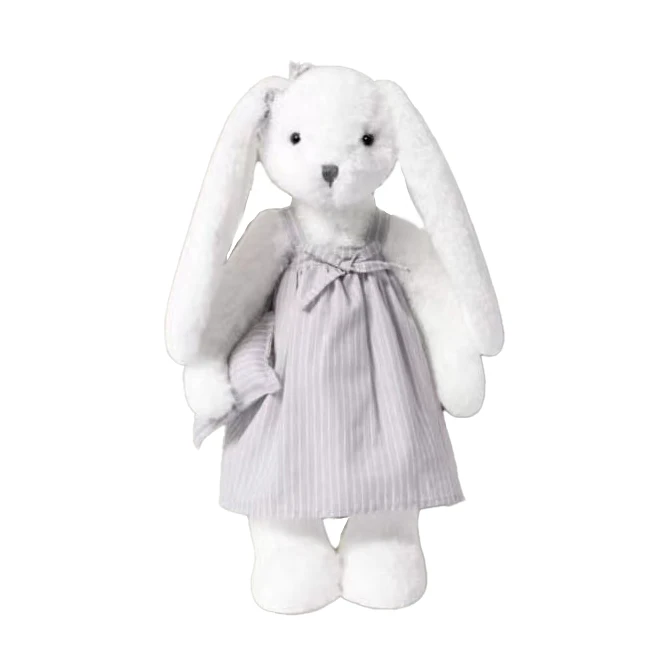 40cm New Soft Bunny Animal Plush Bunny Toy Bunny Long Ear Stuffed Sleep Rabbit Plush with Dress
