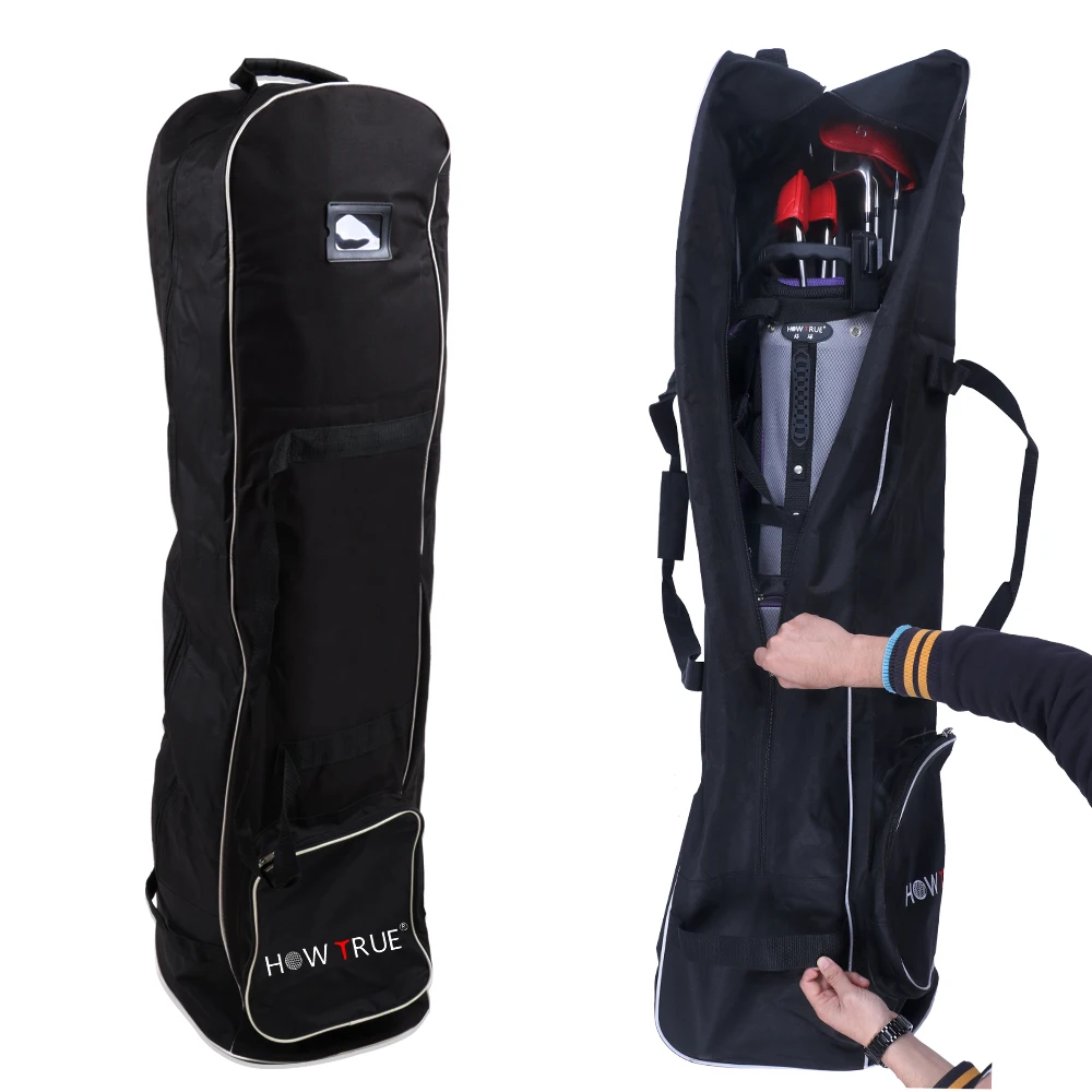 Golf bag Oxford plastic base black super light fiber frame material Tug bag custom trademark
