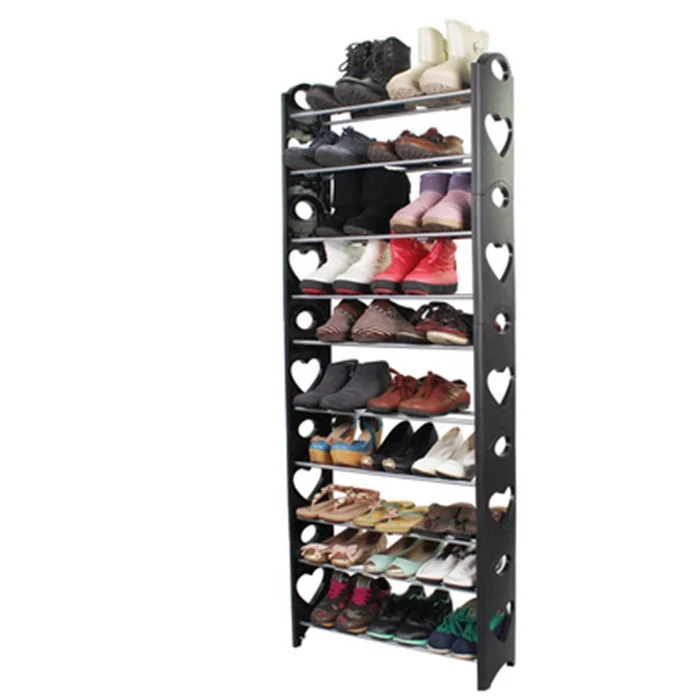 Простая установка 10 уровней бесплатно diy шкаф для хранения обуви пластиковая стойка для обуви