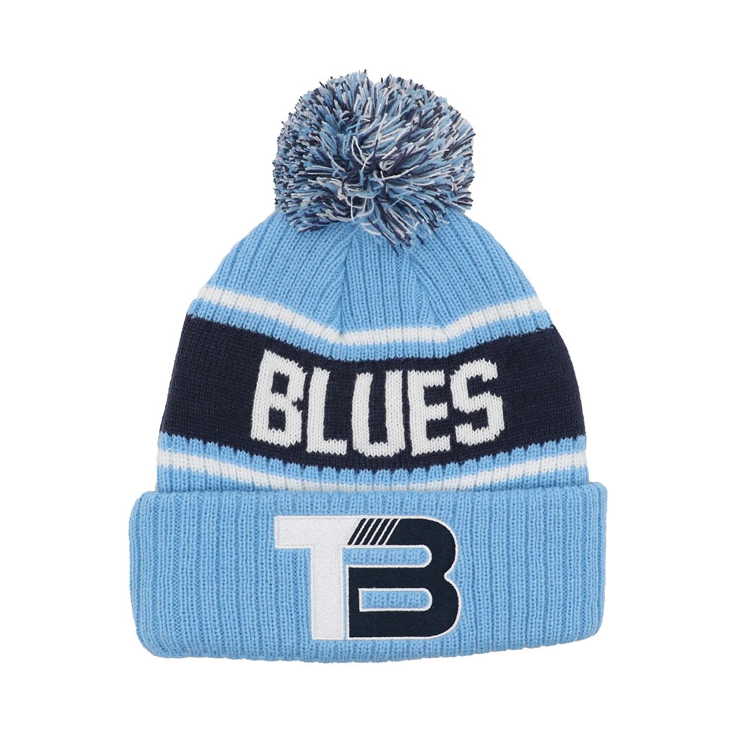 OEM Winter Knitted Bobble Hats Traditional Football Beanies Custom Embroidery Logo High Quality Soccer Winter Hats