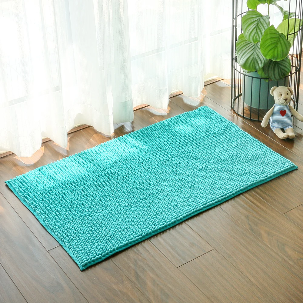Shaggy Non-slip Floor Mat Comfortable Fabric with Super Water Absorption Bathroom Floor Mat to Prevent Slippage Bathroom Mat