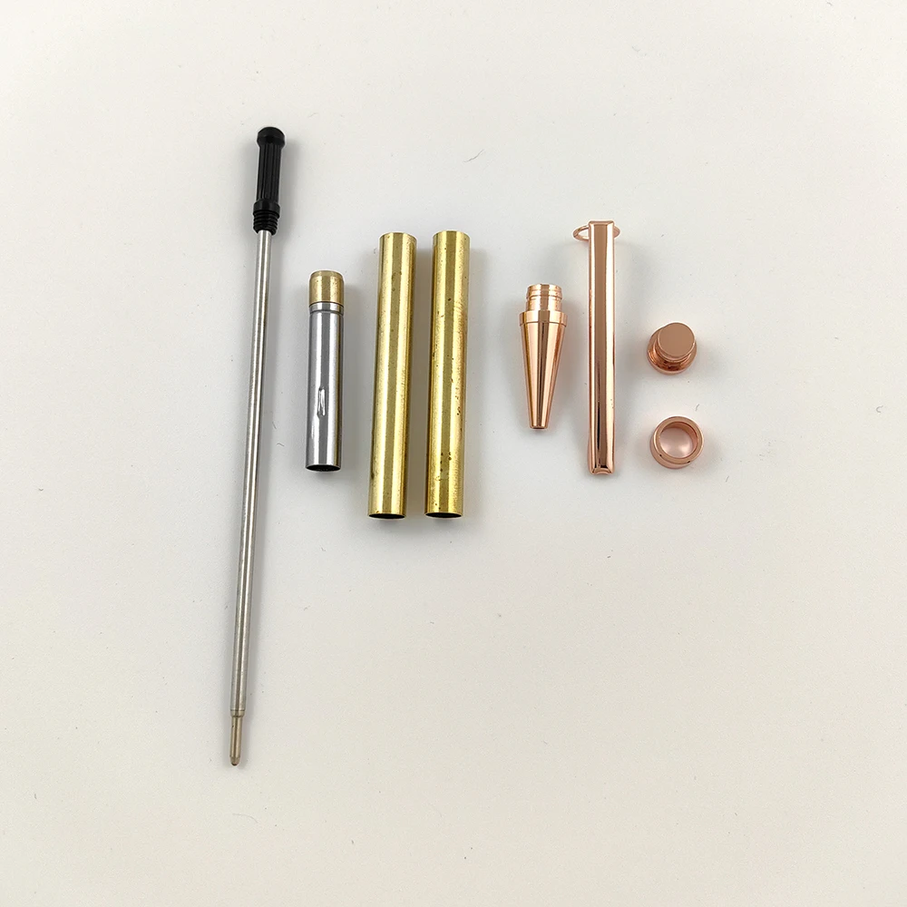 Taiwan DIY 7MM Slim Pen Kits Handmade Woodturning Pen Making Parts Sierra Bolt Action Twist Pen Kits
