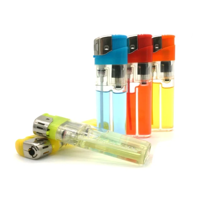 2021 Cheap Flame Electronic Lighter Custom Logo / Sticker Encendedor