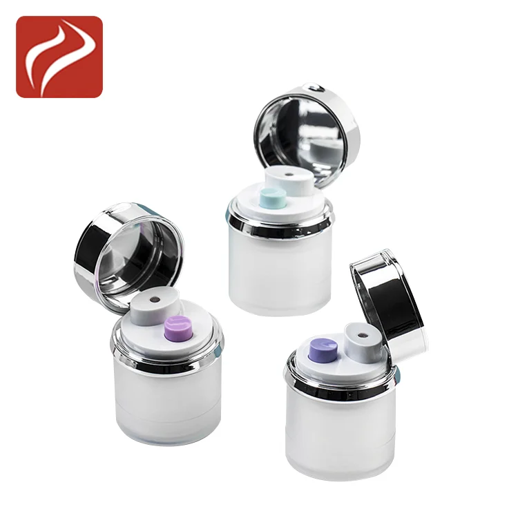 Unique 60g Plastic Packaging Cosmetic Double Airless Cream Jar for Skin Care