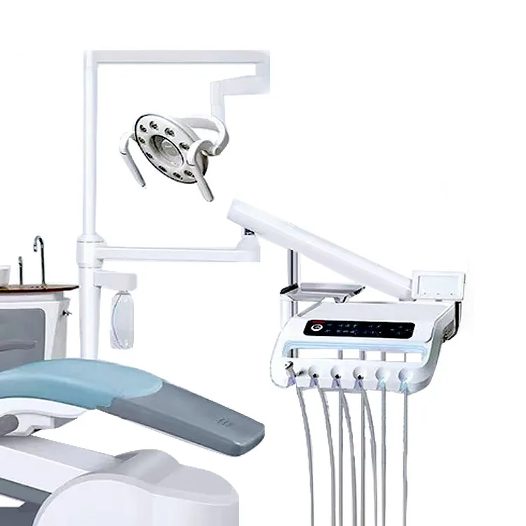New Arrival Fully-Hand Operated Rotatable Dental Unit Electric Dental Chair with Metal & Plastic Components for Dentist Use