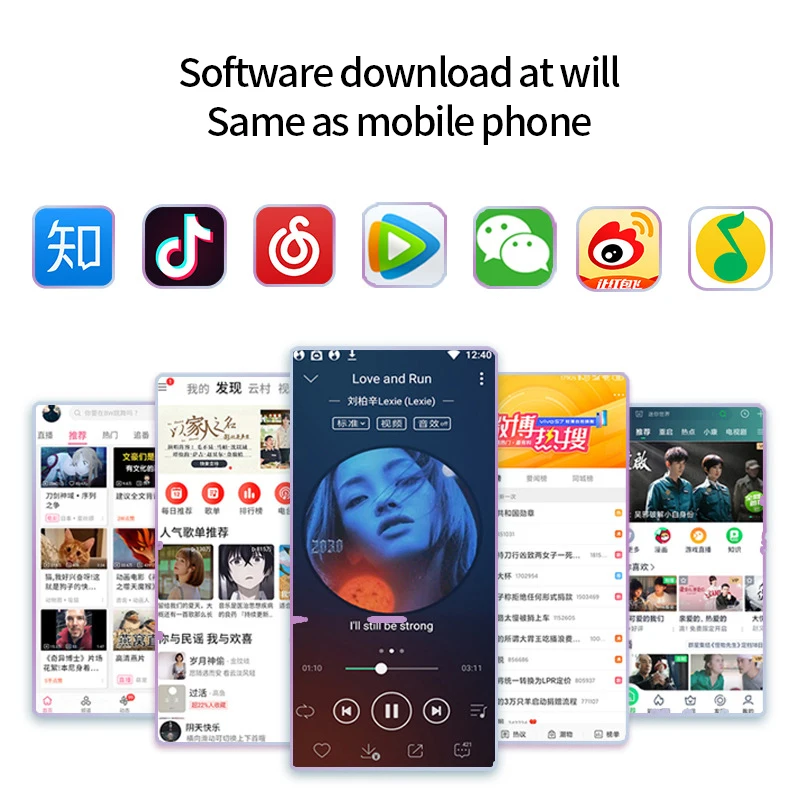 long standby 4.2' IPS mp3 mp4 mp5 player with camera 1+16G Portable Walkman with FM Radio Recording BT Music Player