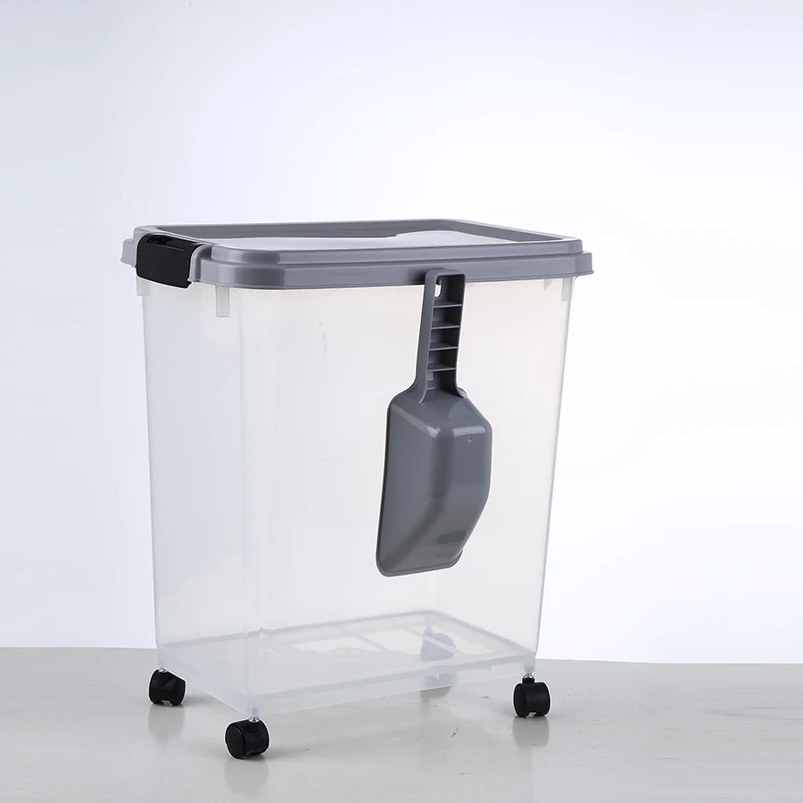 Plastic Dog Cat Food Storage Container Plastic Box Container For Dog Food Treats