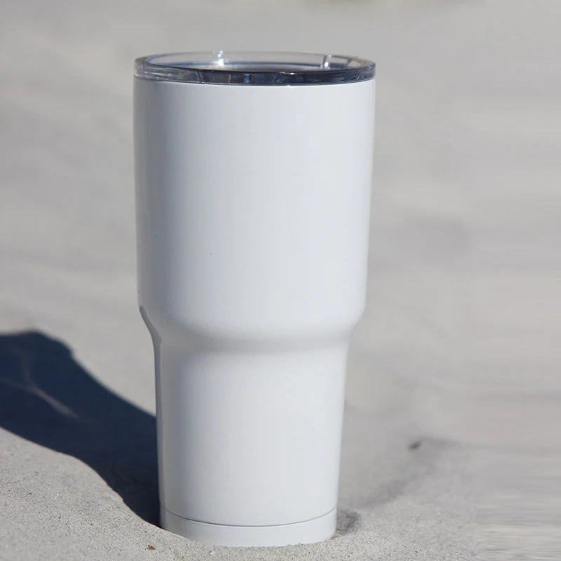 Sample Top Pop Coca Shell Casing Silver Slim Tapered Sublimation Tumblers With Straw