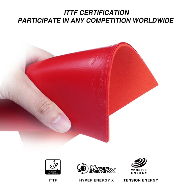Высококачественная Резина Loki Telson100 для пинг-понга ITTF профессиональная резина настольного тенниса быстрой атаки и вращения петель