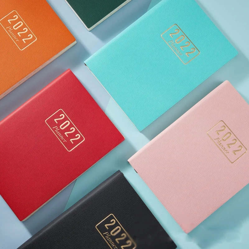 Factory customized 2022 notebook multi-color optional A5 calendar notebook office Planner diary plan book