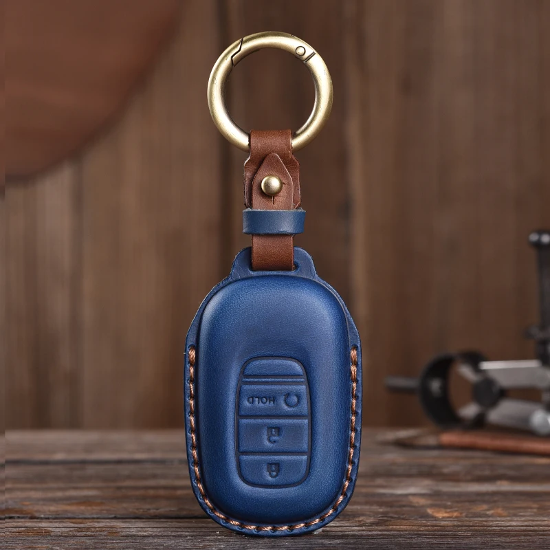 Suitable for Honda Key Case Civic Accord VEZEL CRV Hybrid Odyssey Car Leather Cover