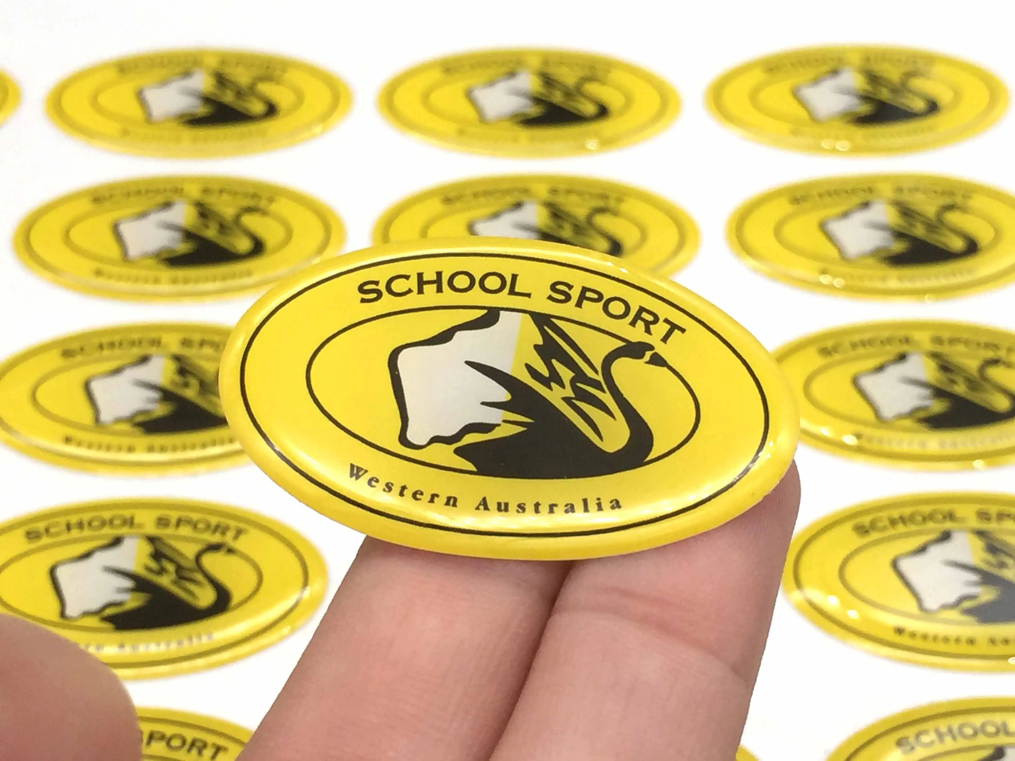 Round Clear Custom Transparent Resin Dome Epoxy Sticker