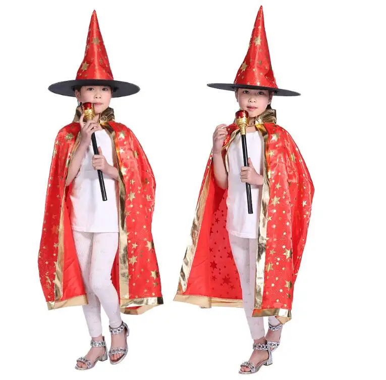 Женский и детский костюм Хэллоуин, плащ ведьмы, волшебник, взрослый костюм на Хэллоуин, Детский костюм для Хэллоуина, украшение для вечеринки