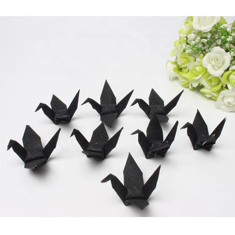 Best Home Decor Gift Black Thousand Paper Crane for Sale