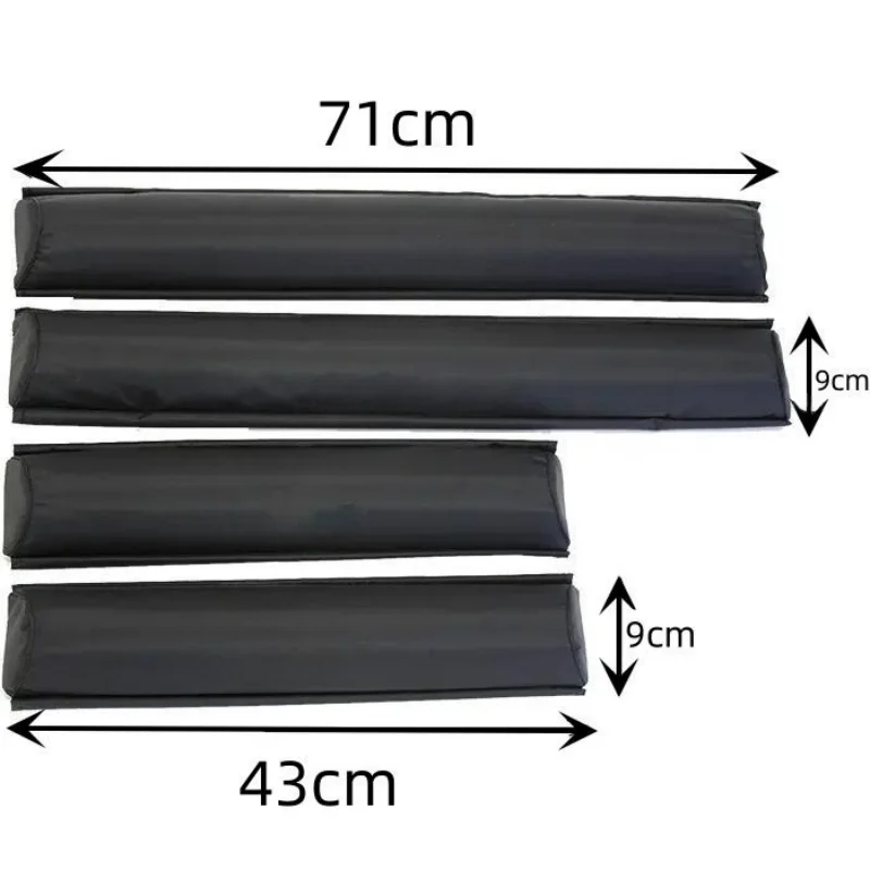 Hot Upgraded Universal Soft Roof Rack Pad With Tie Down Straps Carrier Snowboard and Luggage Universal Car Roof Rack Top Pads