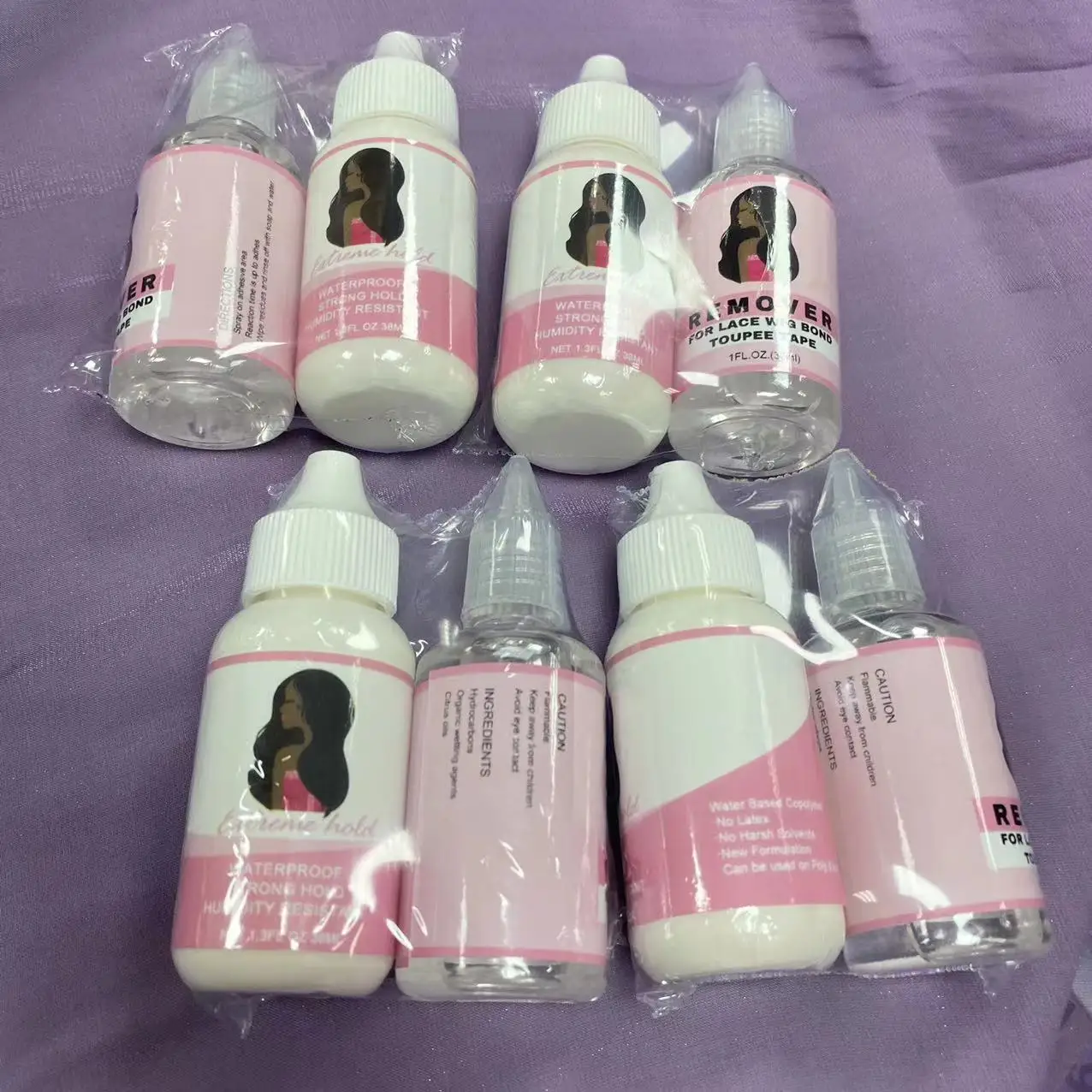 Hot Sale private label super strong lace wig glue water proof Wig Adhesive hair lace front glue