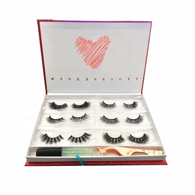 
Natural Fashion False Eyelashes 3d Real Mink Fur Strip Eyelashes Wholesale Lashes 