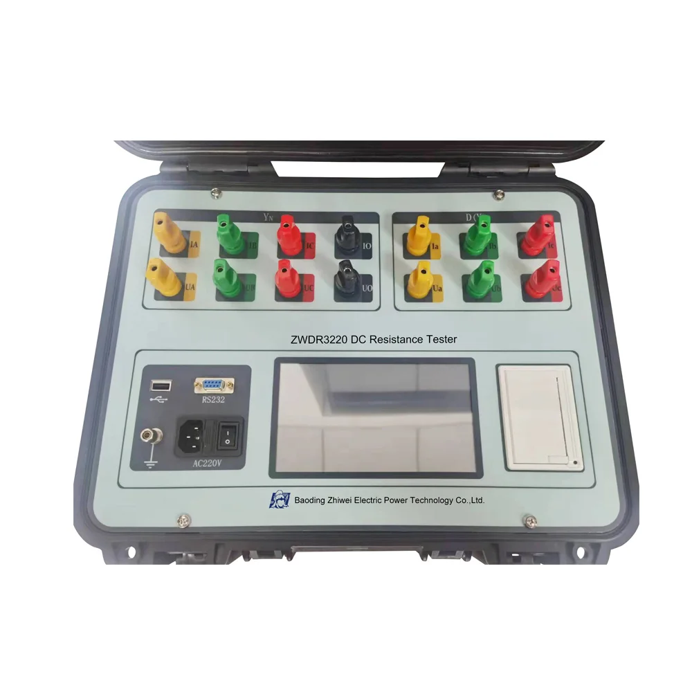 ZWDR3220 Three Phase 20A Transformer Winding DC Resistance Tester With Degaussing Function