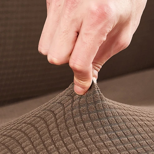 Home Living Room Waterproof Sofa Cover Armchair Slipcover 1/2/3/4 Seater Cover Stretch Solid Color Sofa Cover