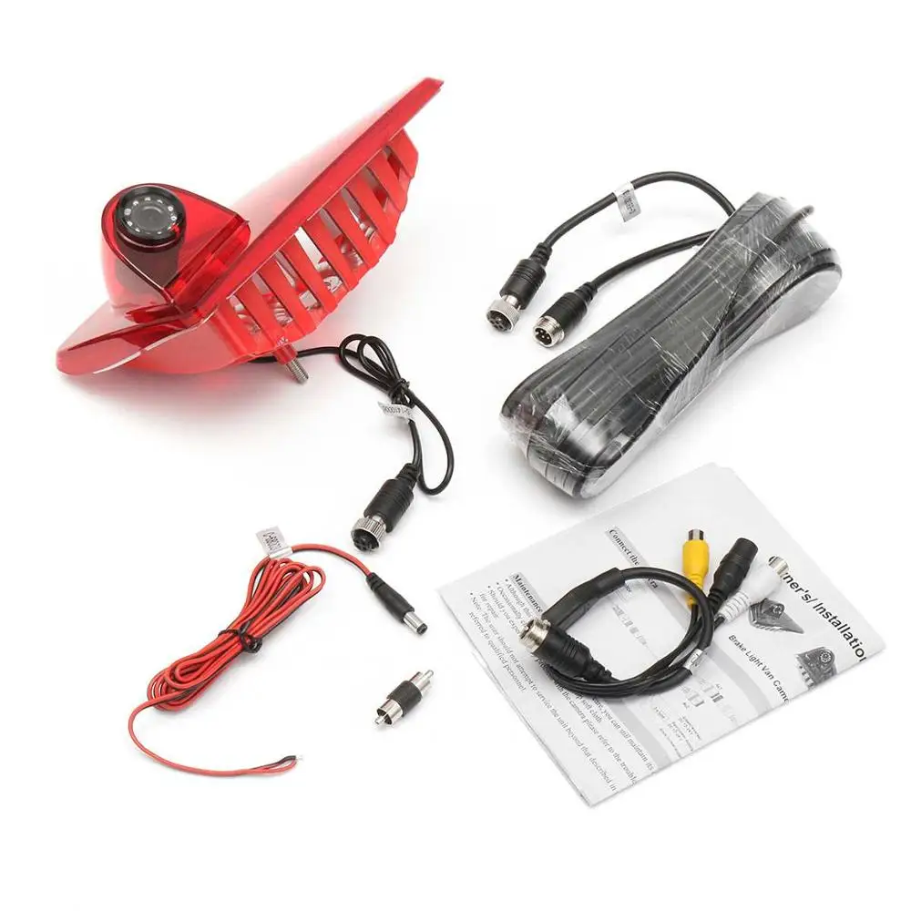 Rear View Camera Brake Light 3RD Night Vision Built-in 10 IR Led For Renault Master