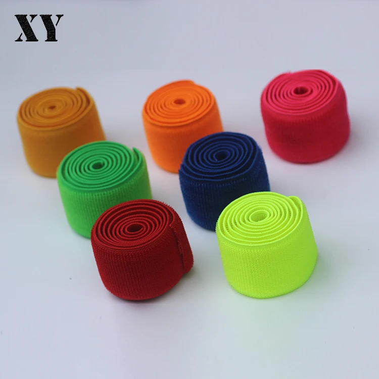 High Quality Multi-color Sewing Elastic Loop Tape For Colth elastic velcro strap