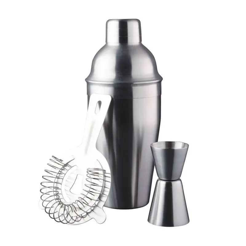 Big Discount Customized Cocktail Shakers Set 304 Stainless Steel Bartender Kit Cocktail Shaker Set