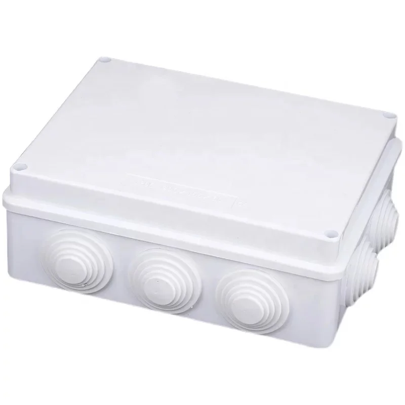 Plastic enclosures waterproof box cctv electrical junction box with rubber