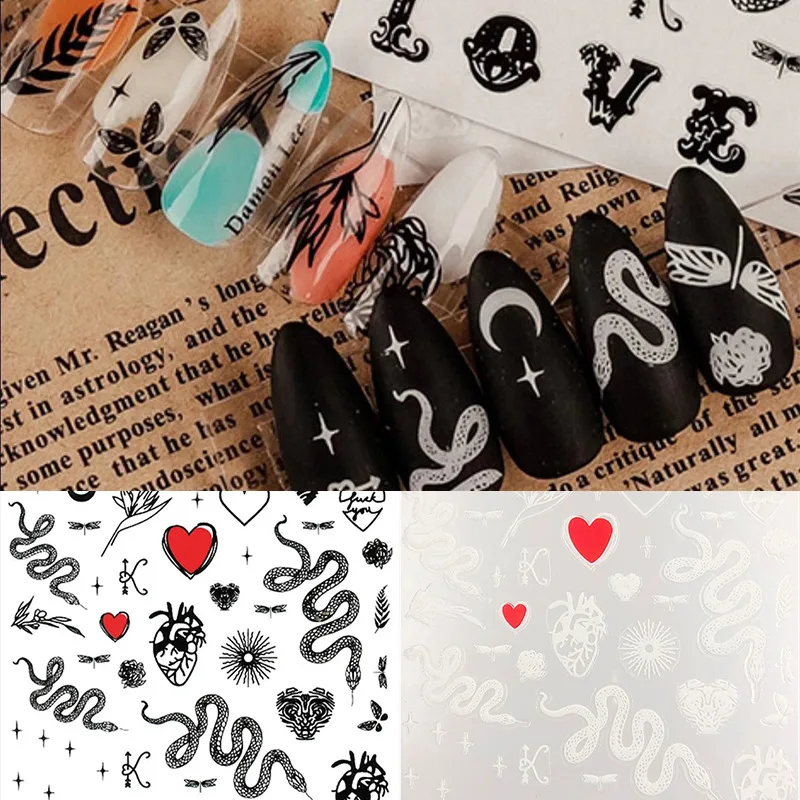 
2020 Wholesale Nail Art Decoration Brand LOGO Designers Nail Sticker 